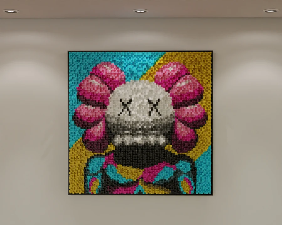 eKAWS OF COLORS — artwork by Adrien Di Fazio