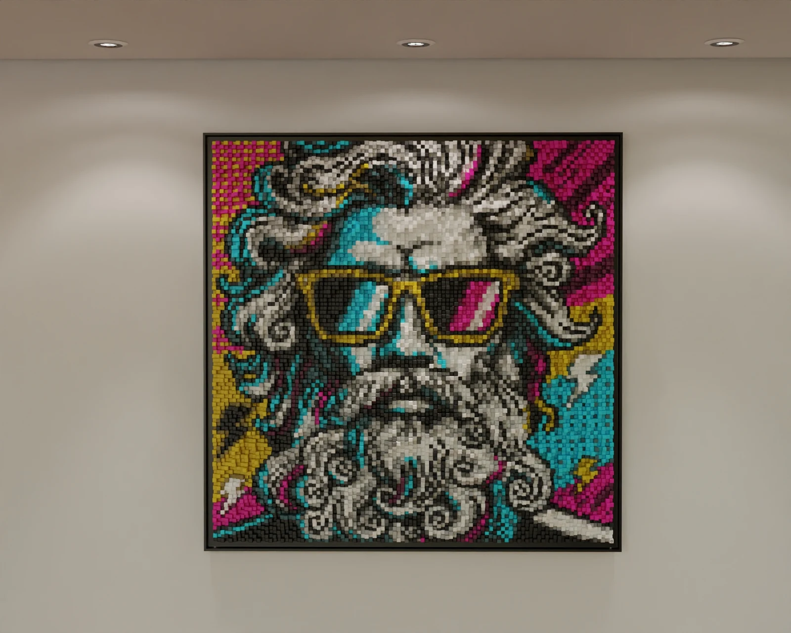 GOD OF THE NEON SKIES — œuvre d’Adrien Di Fazio