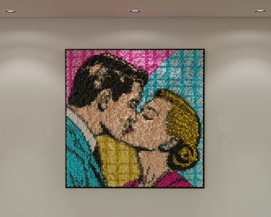 SHUT UP AND KISS ME! — artwork by Adrien Di Fazio